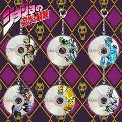 ジョジョの奇妙な冒険ディスクアクリルキーホルダーアニメゲーム周辺機器スクールバッグジッパーペンダント友人