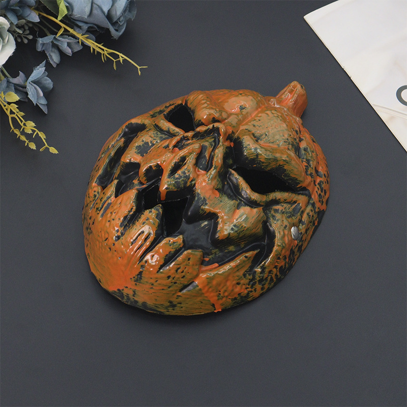 Halloween nueva simulación de cabeza de calabaza máscara de espuma PU máscara accesorios accesorios de suministros de fiesta