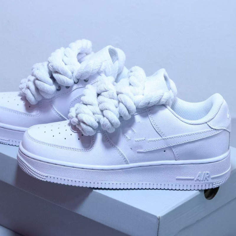 Wholesale Force1'07Low Thick Shoelaces Air Force One Low-Top Casual Sports Jogging Shoes for Men and Women Wholesale Force1'07Low Thick Shoelaces Air Force One Low-Top Casual Sports Jogging Shoes for Men and Women