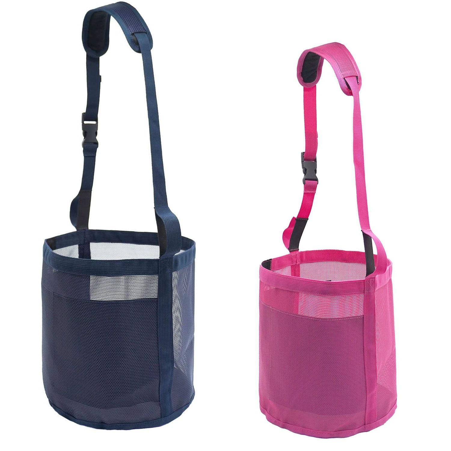 Конная кормовая сумка Тяжелый текстильная сетка кормовая сумка Регулируемый ремень эластичный ремень для удобной шеи подушка нос подушка лошадь карман