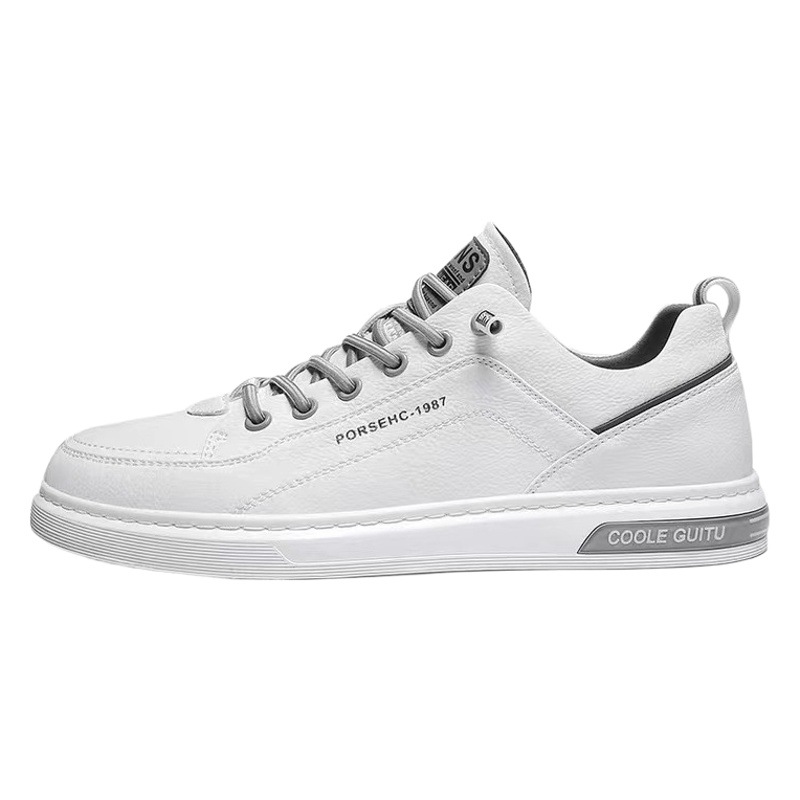 Zapatos de Hombre 2026, Nuevos Zapatos Casuales de Cuero para Hombre de Primavera, Estilo Coreano, Modernos y Versátiles, Zapatos Modernos para Hombre, Zapatillas Blancas 1987