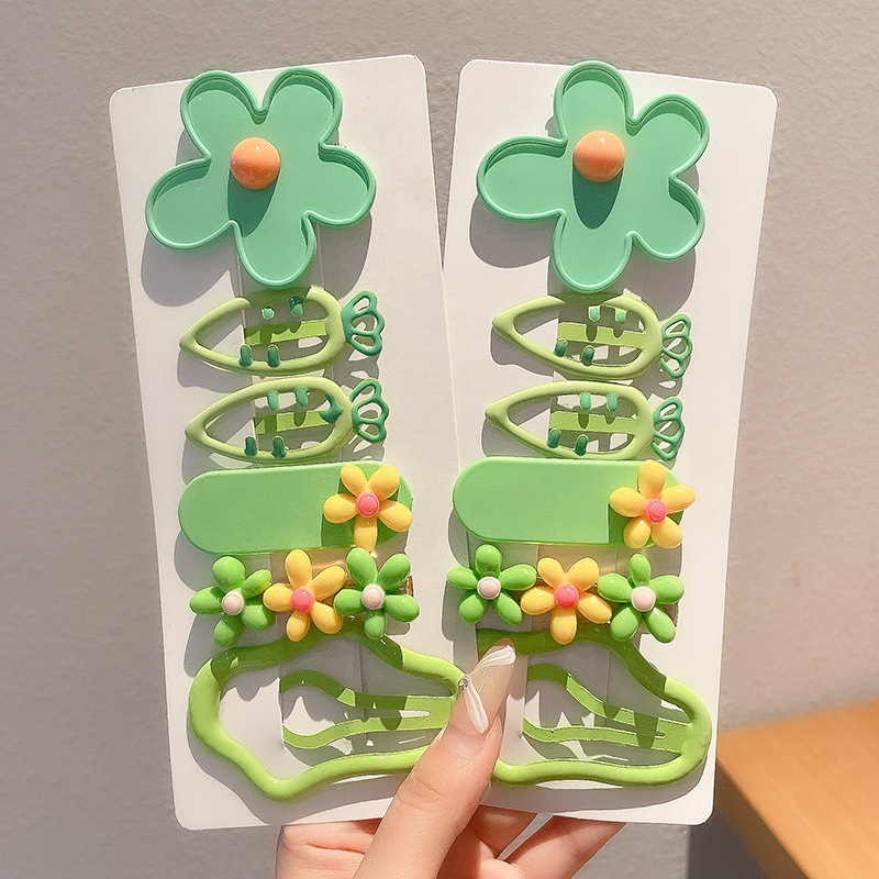 2024 nuevo clip BB de color lindo clip de cabello de boca de pato chica lateral clip de frange para niños tocado tarjeta de cabello rotura