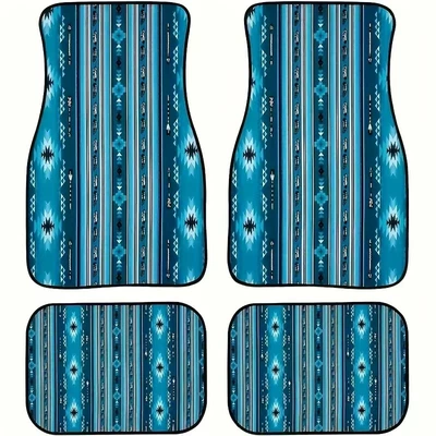 Avtomobil döşəmə paspasları — Bohemian Style Car Mat - new-car-mats-7-3344cm-two-pieces