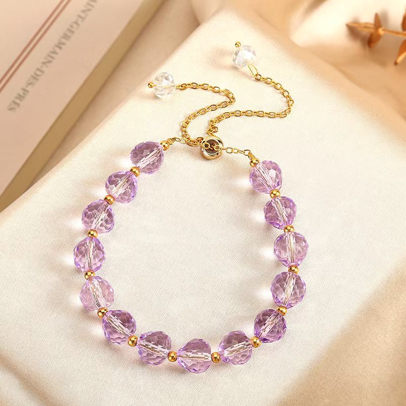 Cross-border Explosions Temperament Crystal Woven Bracelet Female Niche Design Personality Bracelet Simple Internet Celebrity Bracelet Jewelry
