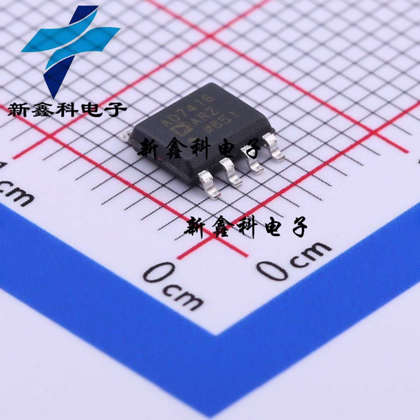 AD7416ARZ-REEL7 丝印:AD7416 封装SOP-8 温度传感器芯片