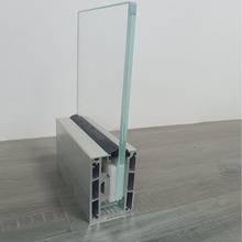 钢化玻璃扶手铝槽户外栏杆发光铝合金型槽可明装暗装可更换灯带