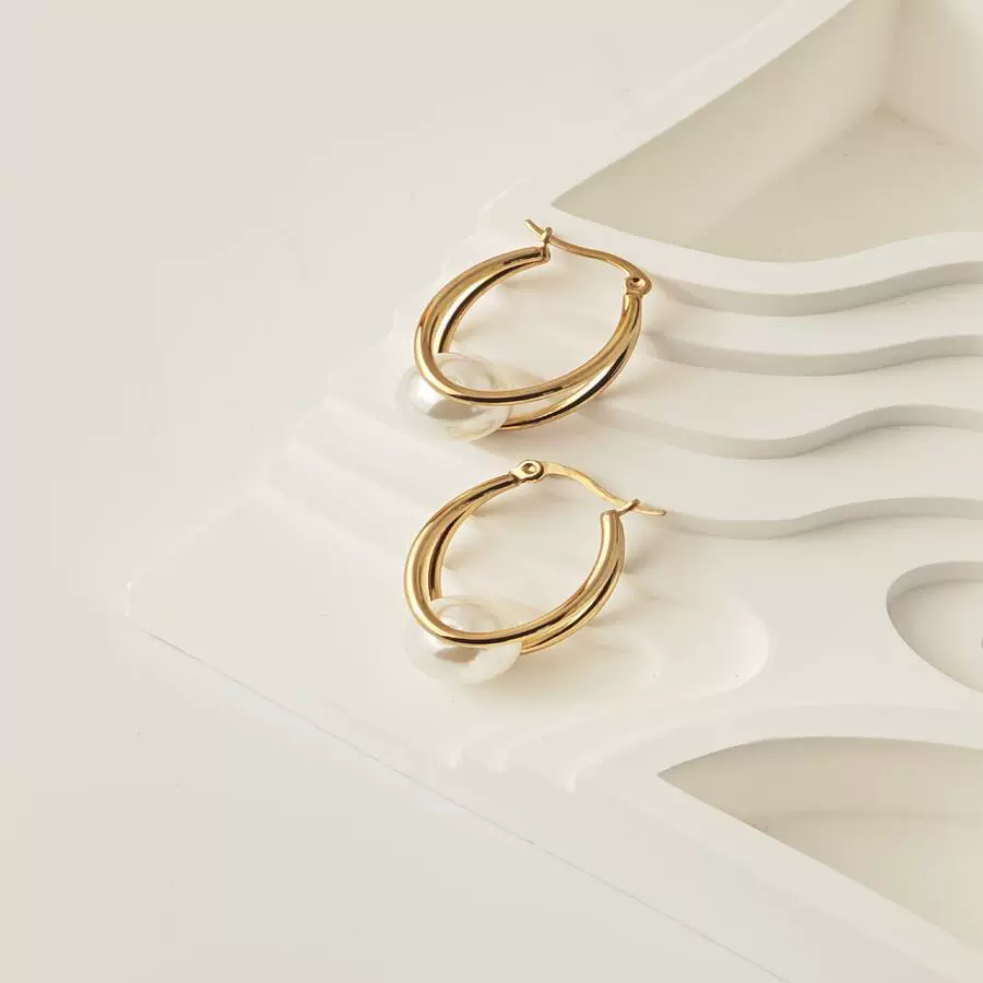 Серьги из нержавеющей стали и титановой стали, новые, в европейском и американском стиле, модные, из стали 316L, элегантные, универсальные, высококачественные.