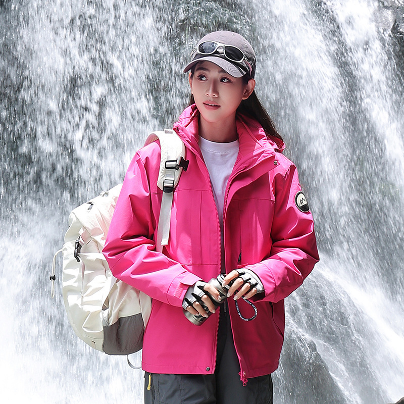 【极境雨】户外三合一冲锋衣防风防雨登山服男女宽松休闲夹克外套|undefined