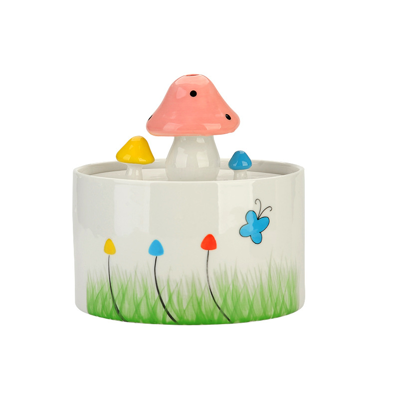 Dispensador de agua automático para gatos, filtro de circulación silenciosa, alimentador de agua de cerámica, suministros para mascotas, Amazon al por mayor