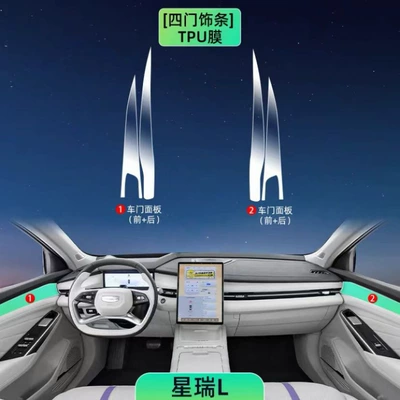 film, center console film, and new – Car interior film - car-door-panel