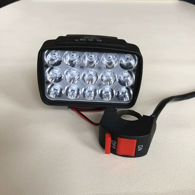Motorcycle LED headlight, ultra-bright, Motorcycle headlights, headlights - high-brightness-15-beads-premium-model-switch