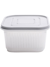 K9HX批发葱花姜片大蒜保鲜盒冰箱水果蔬菜收纳盒厨房带盖沥水储物