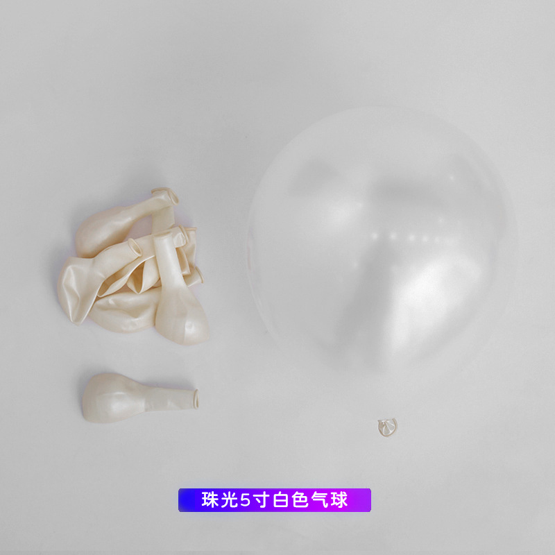 Blanco perlado de 5 pulgadas (100)