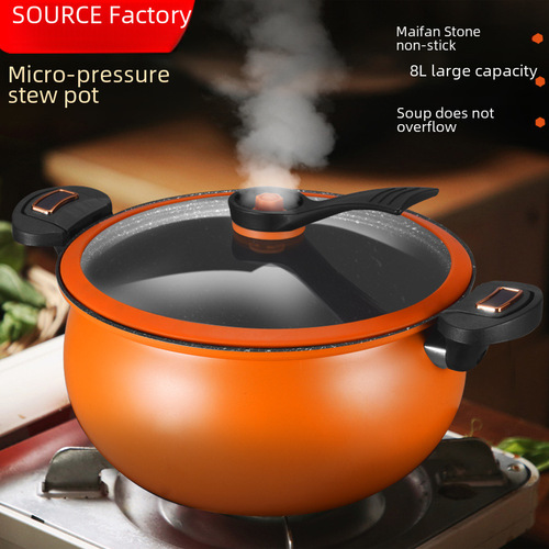 Large Capacity Multi-purpose Micro-pressure Cooker Non-stick Pressure Cooker Household Fatso Cooking Soup Pot Electric Universal Model