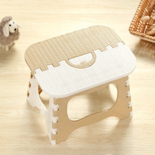 Plastic Folding Small Stool Portable Thickened Household Space-Saving Outdoor Fishing Bench Folding Chair Lightweight Collapsible