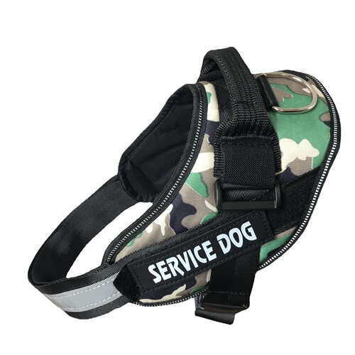 SERVICE DOG Pet Dog Leash Large Dog Golden Retriever K9 Dog Harness Back Strap Leash Dog Walking Rope