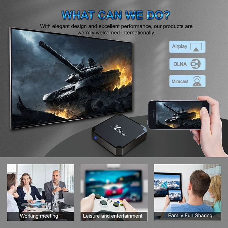 X96MINI Android TV Box H313 Набор-приставка 16G X96 сетевой плеер Android10 TV BOX