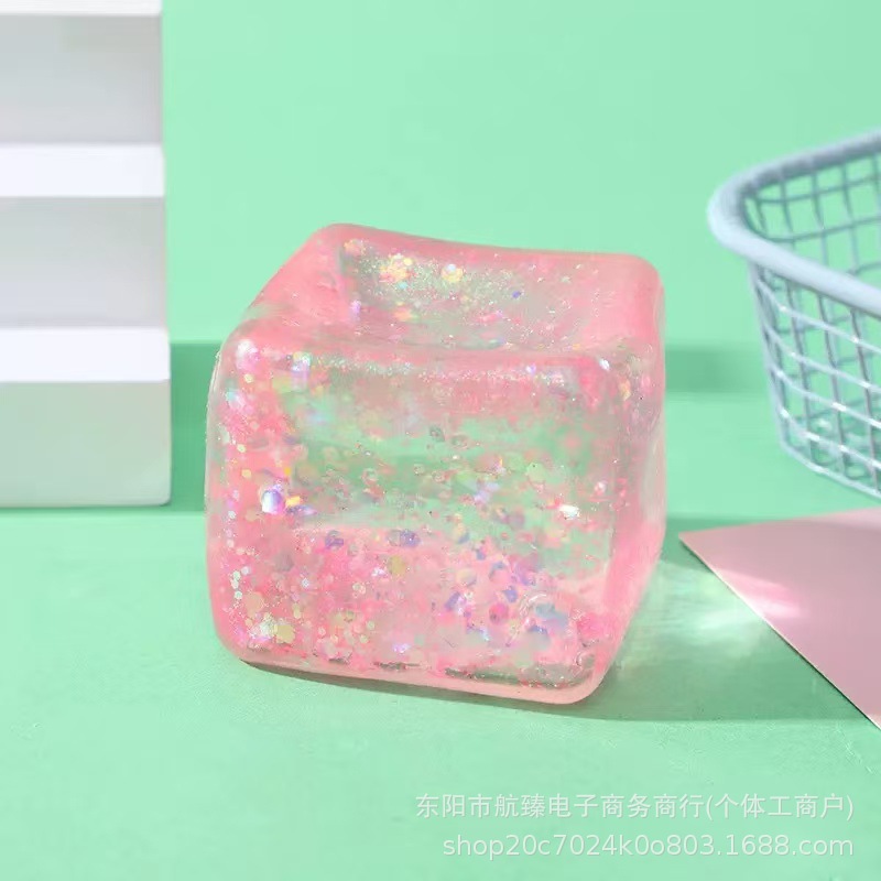 Juguete Antiestrés de Cubo de Hielo de Rebote Lento de Plástico image 15