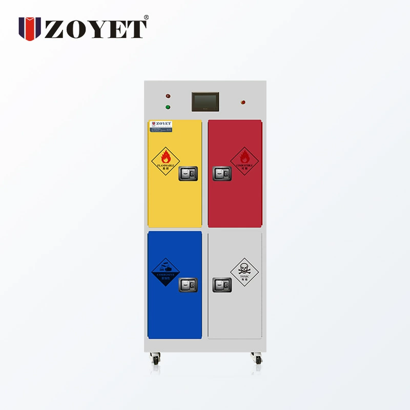 Zhongyu Комбинированный безтрубный чистый умный шкаф безопасности для легковоспламеняющихся жидкостей для управления различными химическими веществами