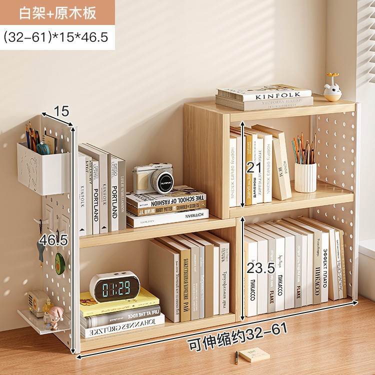 Estante de tablero de agujero de escritorio, escritorio retráctil, esquina de almacenamiento, estantería de hierro forjado, accesorios de estante de capa de escritorio