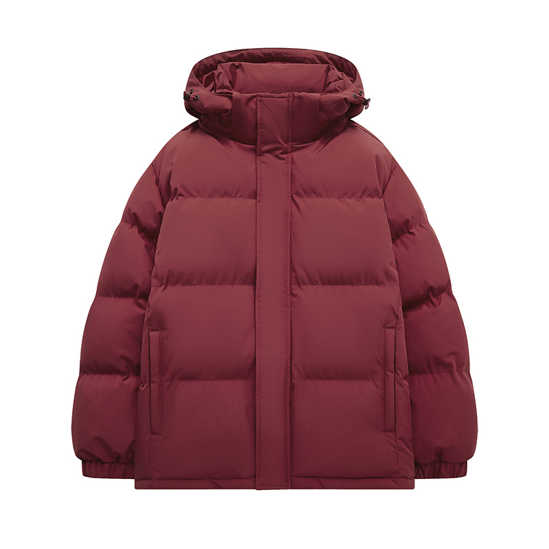 Winter new down and men's hooded thick couple's bread jacket, trendy brand loose Baita warm cotton jacket_voghion.com