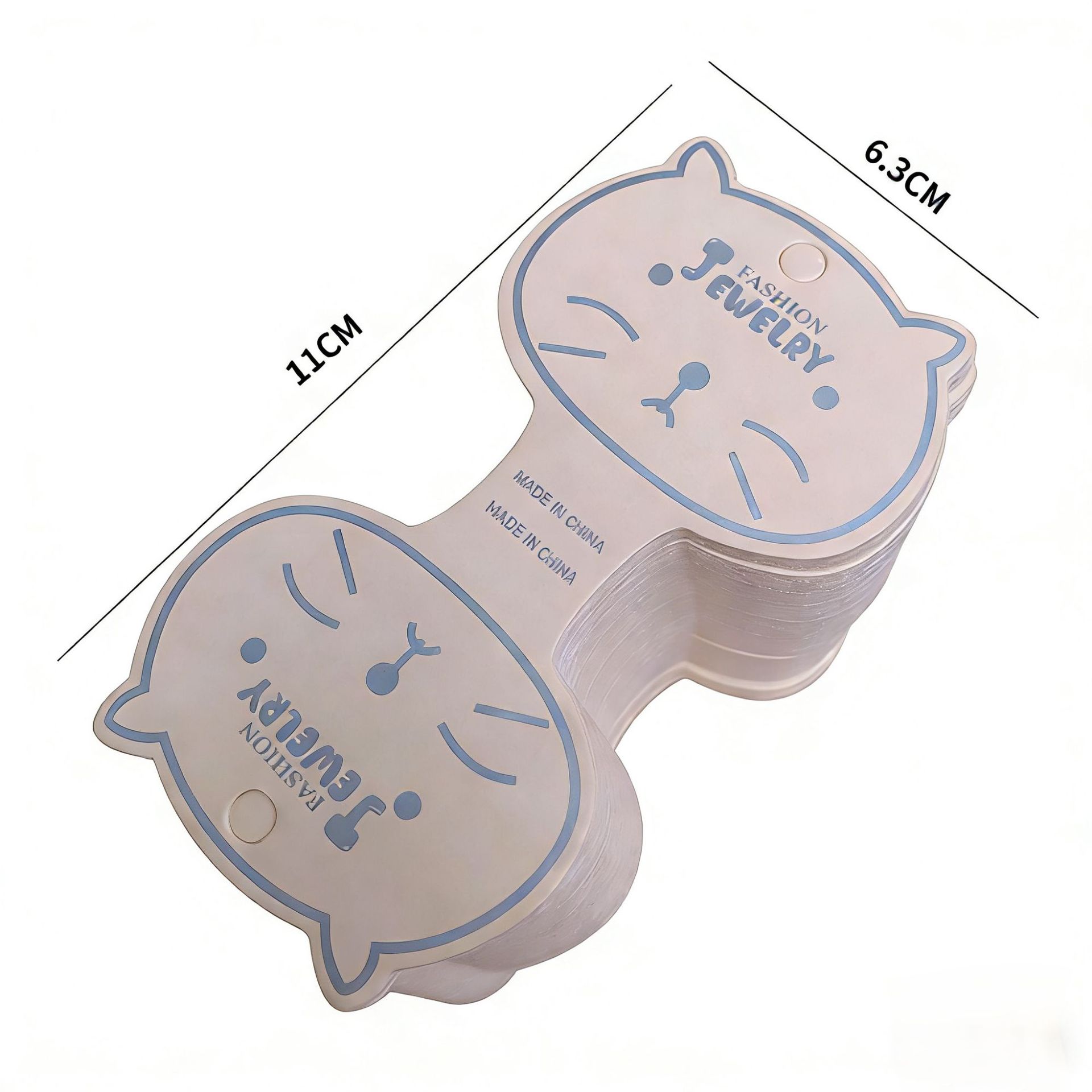 Tarjeta de embalaje de tarjeta plegable especial creativa tarjeta de cuerda de cabello infantil tarjeta de papel de anillo de intestino grueso tarjeta de cabeza de cuerda de papel joyas tarjeta de visualización