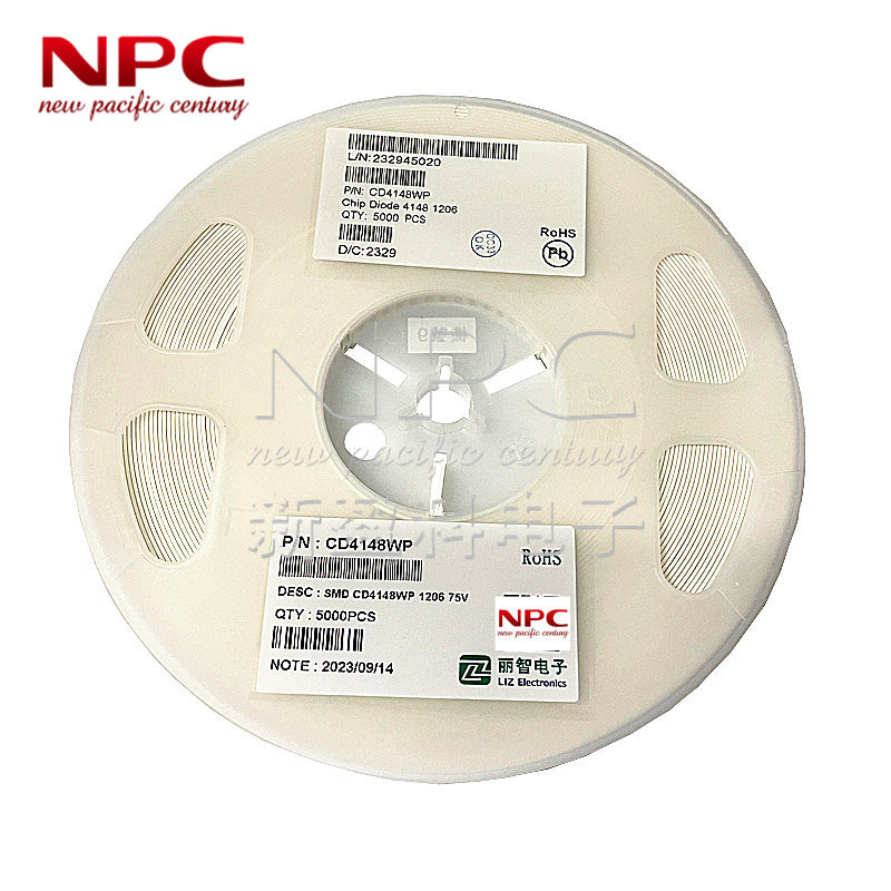 CD4148WP 75V 1206-4148贴片陶瓷电阻式开关二极管丽智SMD一盘5k