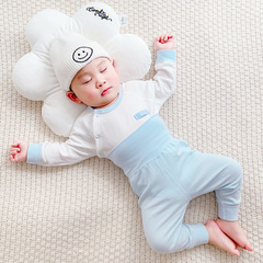 Baby Set of Cotton Pajamas with Long johns, All-Cotton Sleepwear for Spring, Autumn, Winter, Infant High-Waist Belly Protection Innerwear, Separate Two-Piece Set