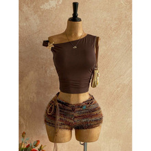 C 60807 Hot girl waist cut set ����¶����װ�羳����ͨ��