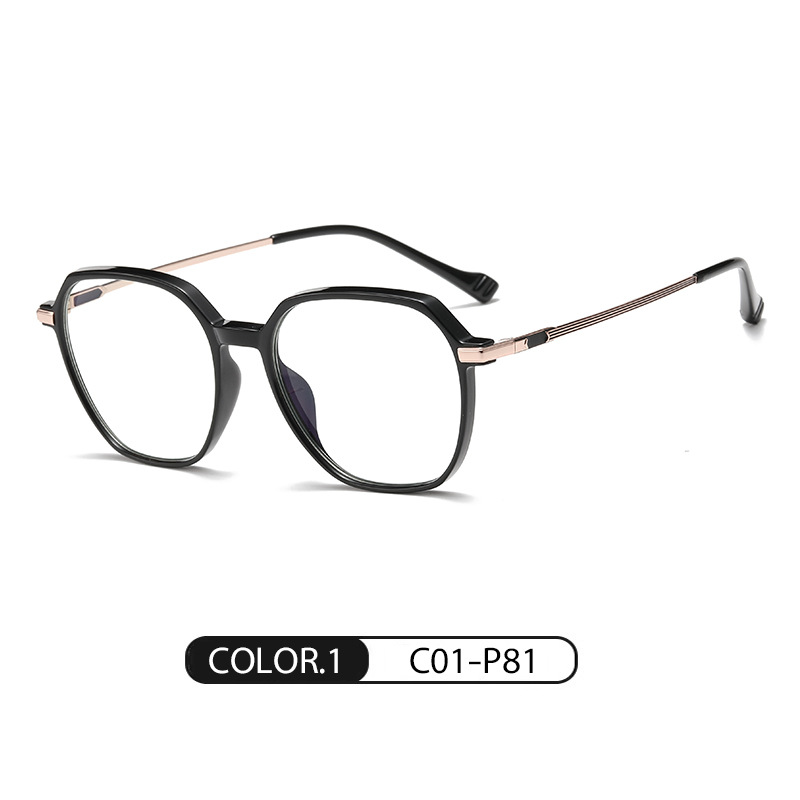 2022 Nueva miopía gafas marco femenino TJ805 moda multi-frame gafas lisas ultra-ligero TR90 anti-azul gafas de luz