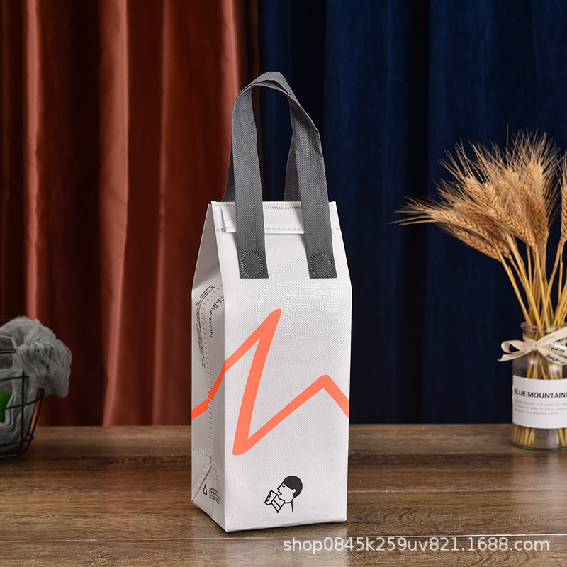 外卖餐饮打包袋无纺布保温铝箔膜快餐烧烤鸭奶茶袋