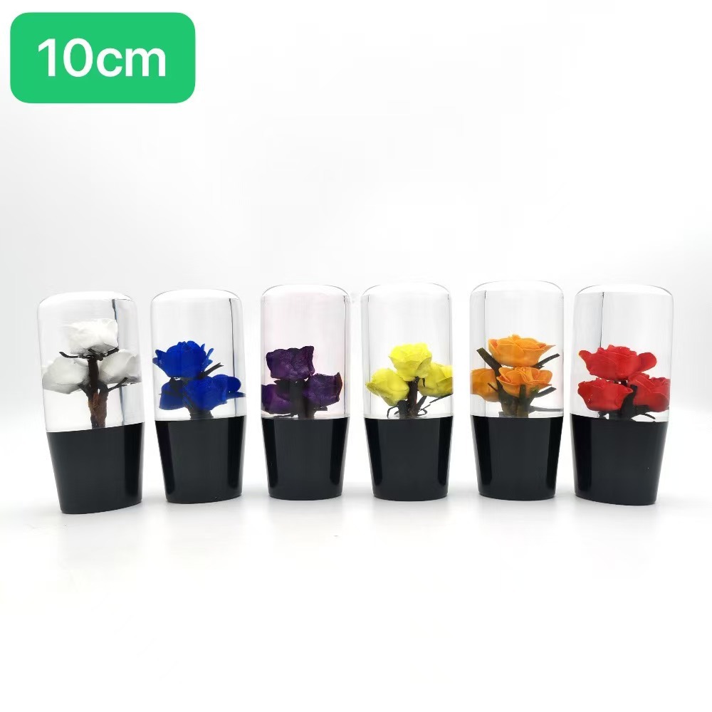 10/15/20CM Acrylic Crystal Rose Car Gear Shift Knob