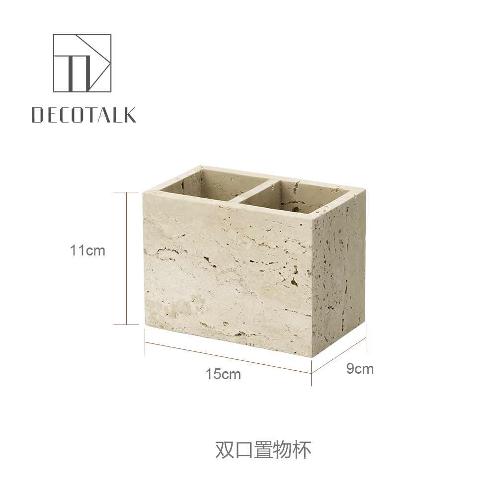 Huangdong Stone Baño de baño de cinco piezas conjunto de lavado conjunto de inodoro de mármol bandeja modelo decoración de la habitación "Viento silencioso"