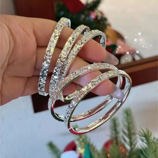 Platinum Bracelet Pt95 Platinum Bracelet Crushed Ice Platinum Bracelet Real Gold Bracelet Factory Custom Pt999 Style
