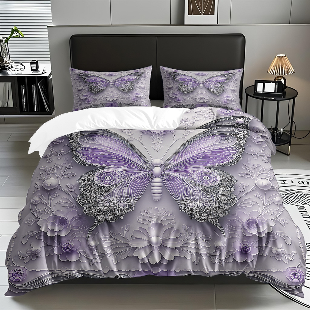 Su propia fábrica suministra directamente una variedad de colchas de impresión digital de mariposa. Comercio electrónico transfronterizo preferido para soportar el modo TEMU JIT.