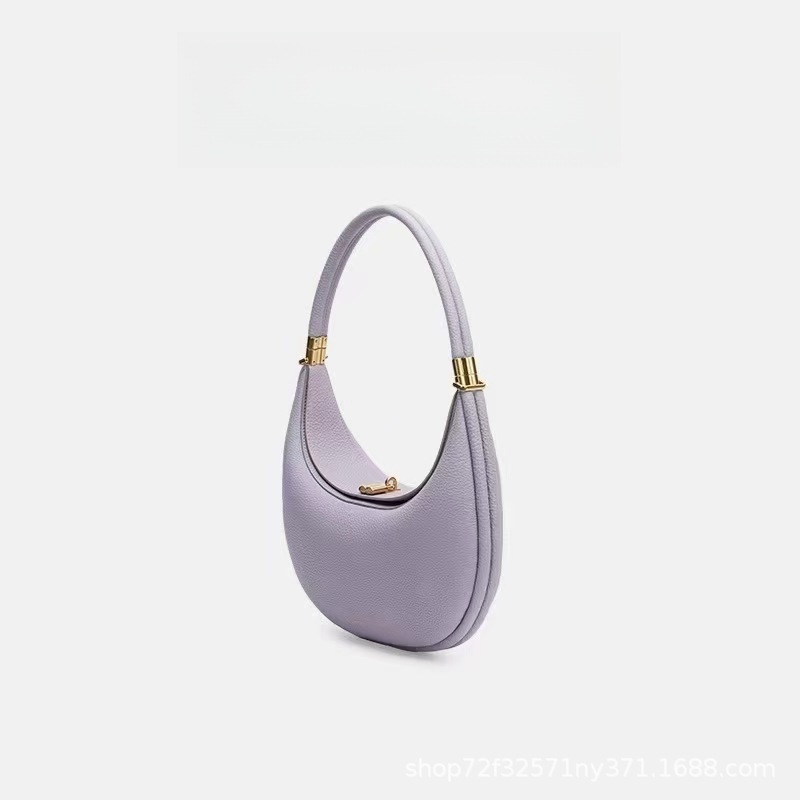 Cross-Border Yamashita Song Yuewan Medium Genuine Leather High-Fashion Commuter Versatile Women's Shoulder Handbag Underarm Bag - Thumbnail 4