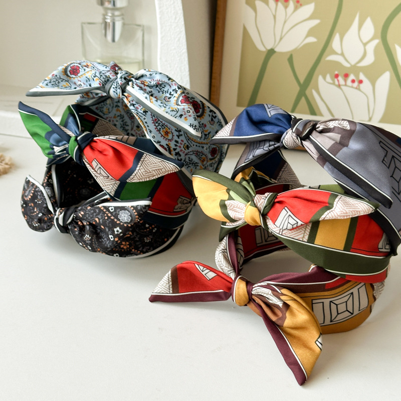 257g Weight Hair Band Hair Accessories Type 1 Piece Quantity Holiday, Daily Occasion Color Block Pattern Women's Gender Handmade Design Simple Style, Classic Style Style Women's Simple Style Classic Style Color Block Cloth Handmade Hair Band 1
