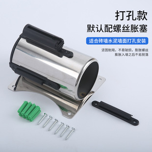 Making wall-mounted isolation belt Stainless steel cash register fixed against the wall Telescopic pull belt 1235 meter line head