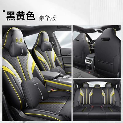 All Seasons, Breathable, Stylish and – Modelə uyğun (Original) oturacaq örtükləri - black-yellow-deluxe-edition-special-car