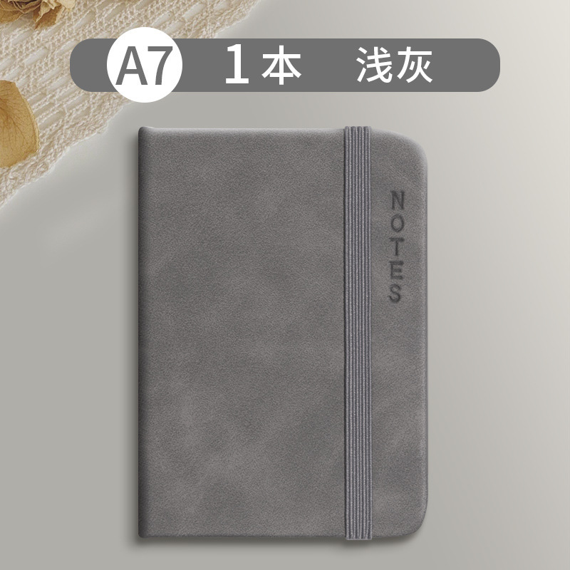 Sijin ノートブック小さなノートブック a7 カラーレザーカバースキンフィールストラップ便利な手帳ポータブルノートブック|undefined
