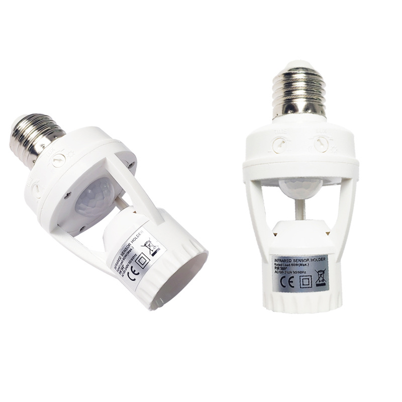 220V E27 PIR регулируемый держатель