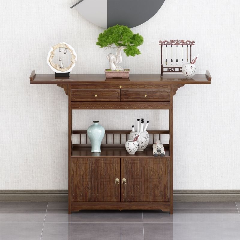 New Chinese-Style Offering Table, Household God of Wealth Altar, Buddha Table, Shrine Cabinet, Worship Table, Shrine, Entrance Cabinet, Side Cabinet