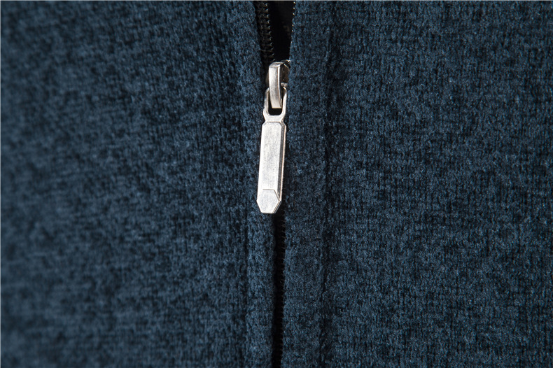 Felpa con cappuccio e cerniera foderata in pile da uomo – Cardigan oversize stile streetwear coreano (poliestere antirughe, 5 taglie, orlo a coste)_voghion.com
