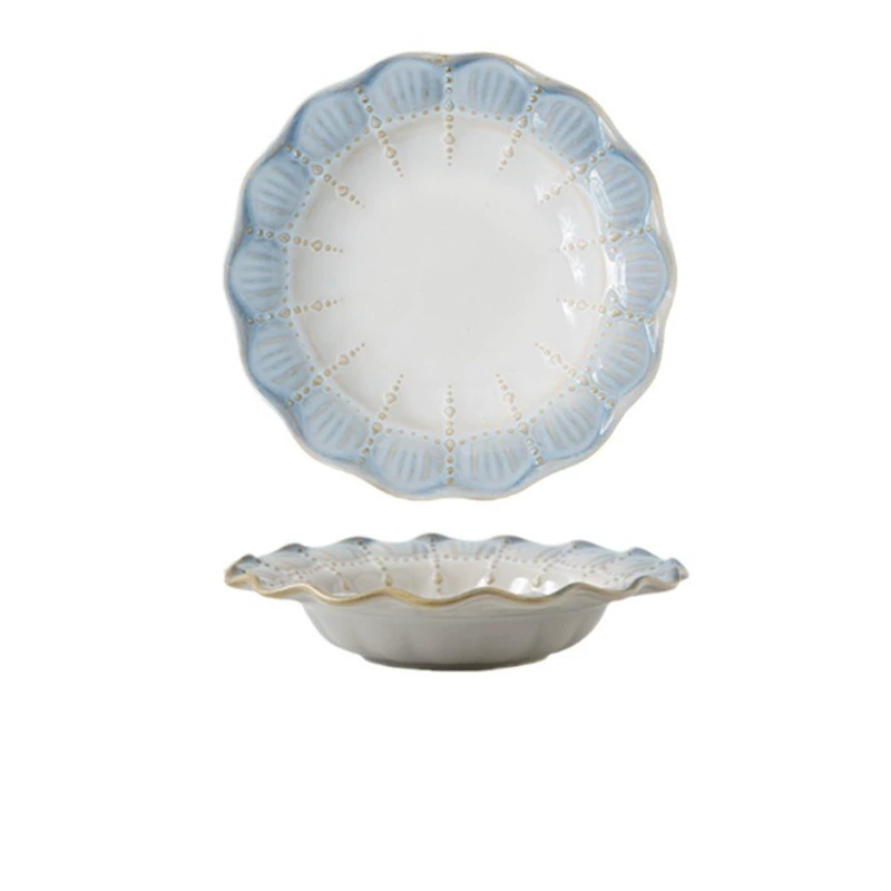 Ceramic set, gift box, tableware, retro soup bowl, light luxury style