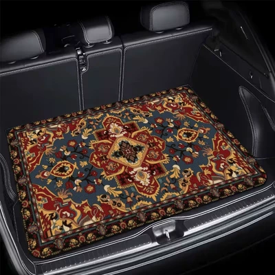 car trunk mat, American-style | Avtomobil döşəmə paspasları - 421ans-16-75100cmcrystal-velvet-with-dotted-plastic-backing