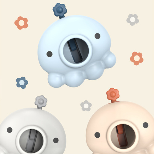 Fun flower colored silicone punch-free toilet silent anti-collision door suction floor suction door stopper door buckle door top