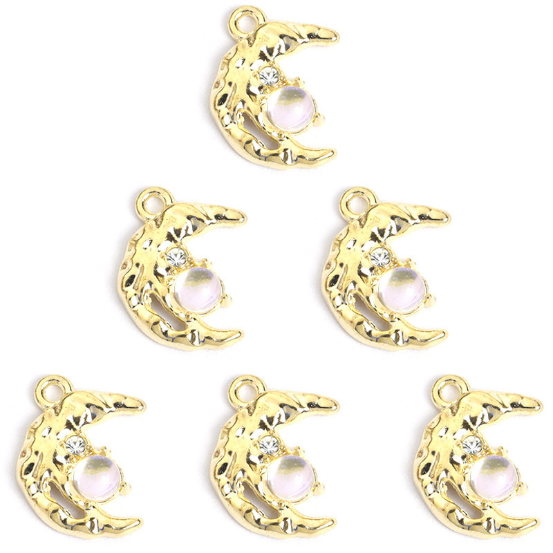 ファッションオーロラ太陽月星ダイヤモンド合金ペンダント DIY ジュエリーマッチングアクセサリーブレスレットネックレスイヤリング|undefined