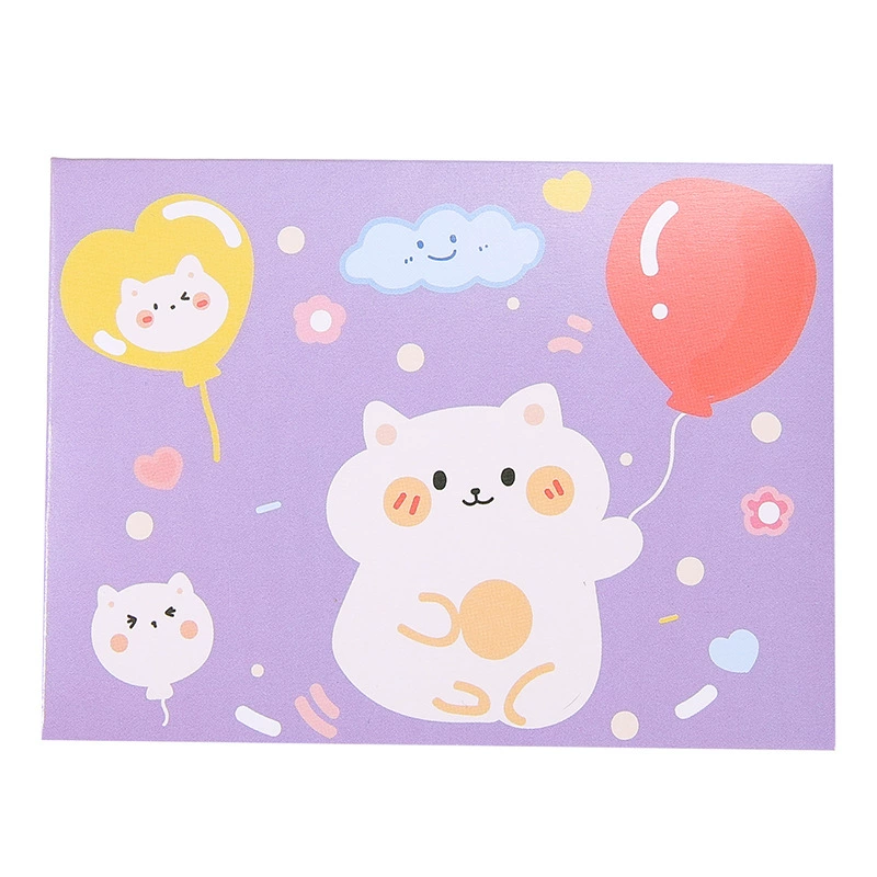 Cartoon fresh postcard for students, cute cards