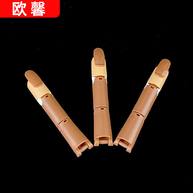 Manicure Fake Finger Beginners Practice Finger Joint Activity Model Mechanical Fingernail Middle Finger Mold Wholesale