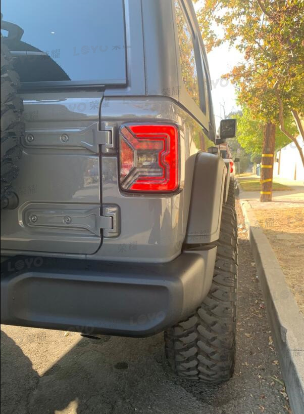 Suitable for Jeep Jl Tail Lights Wrangler Modified Led Tail Lights Led Car Tail Lights Suitable for Wrangler 2018+